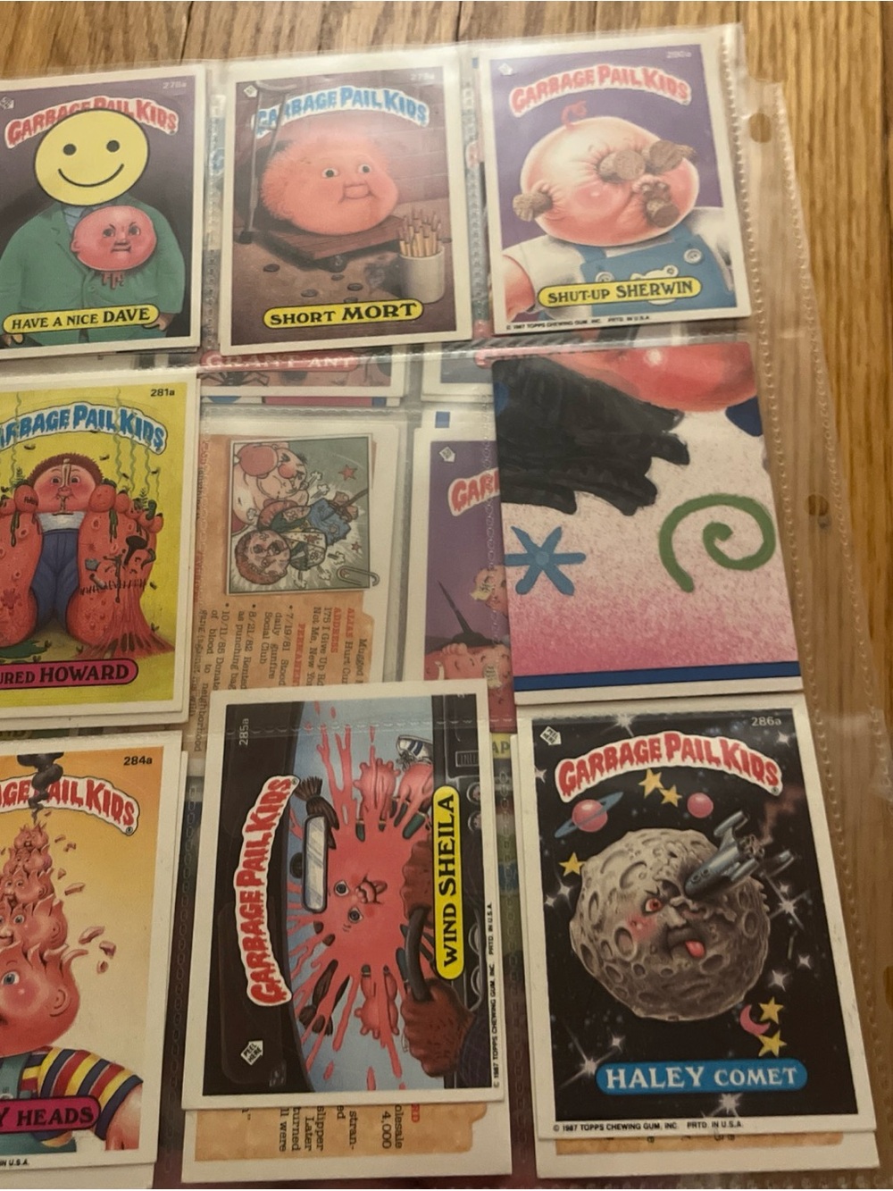 1987 Topps Garbage Pail Kids Original 7th Series 7 almost Complete 70/84 - Picture 4 of 10